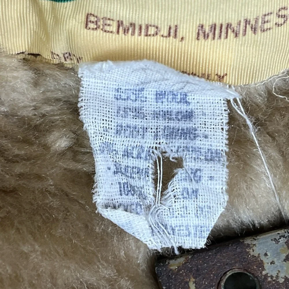 Vintage 60's‎ Bemidji Woolen Mills Wool Buffalo Plaid Mackinaw Jacket Brown 40